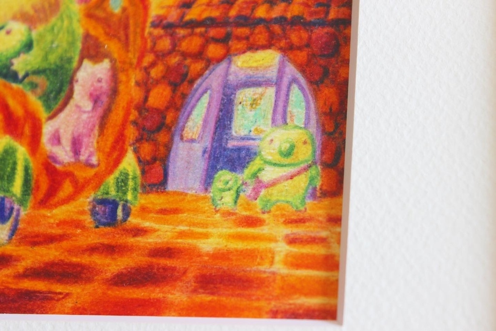 色鉛筆画「ふたりの宝石箱」