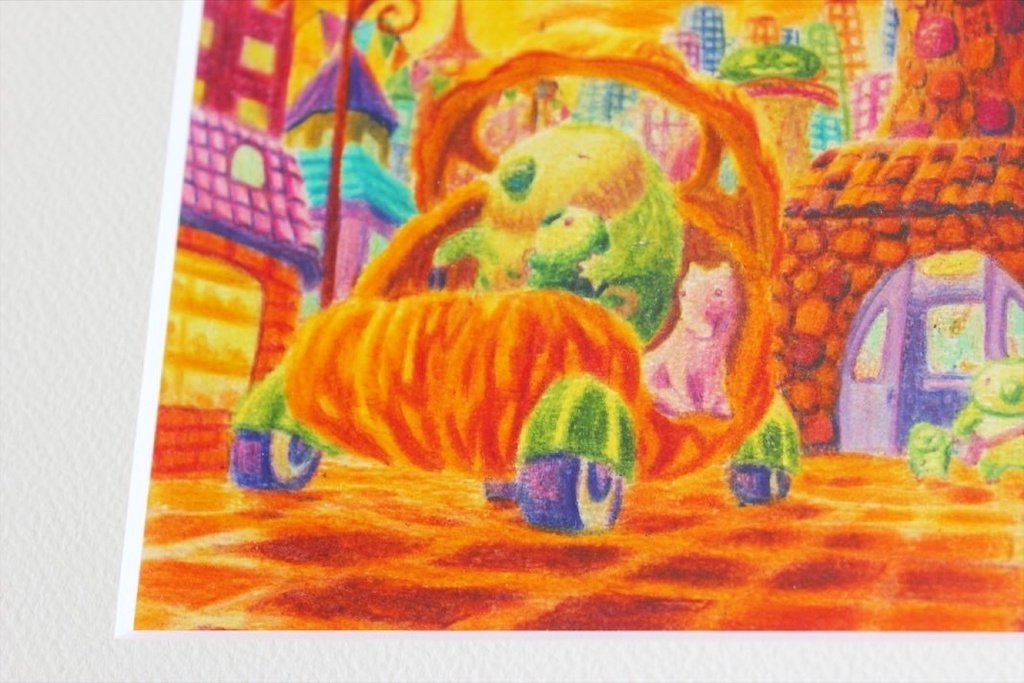 色鉛筆画「ふたりの宝石箱」