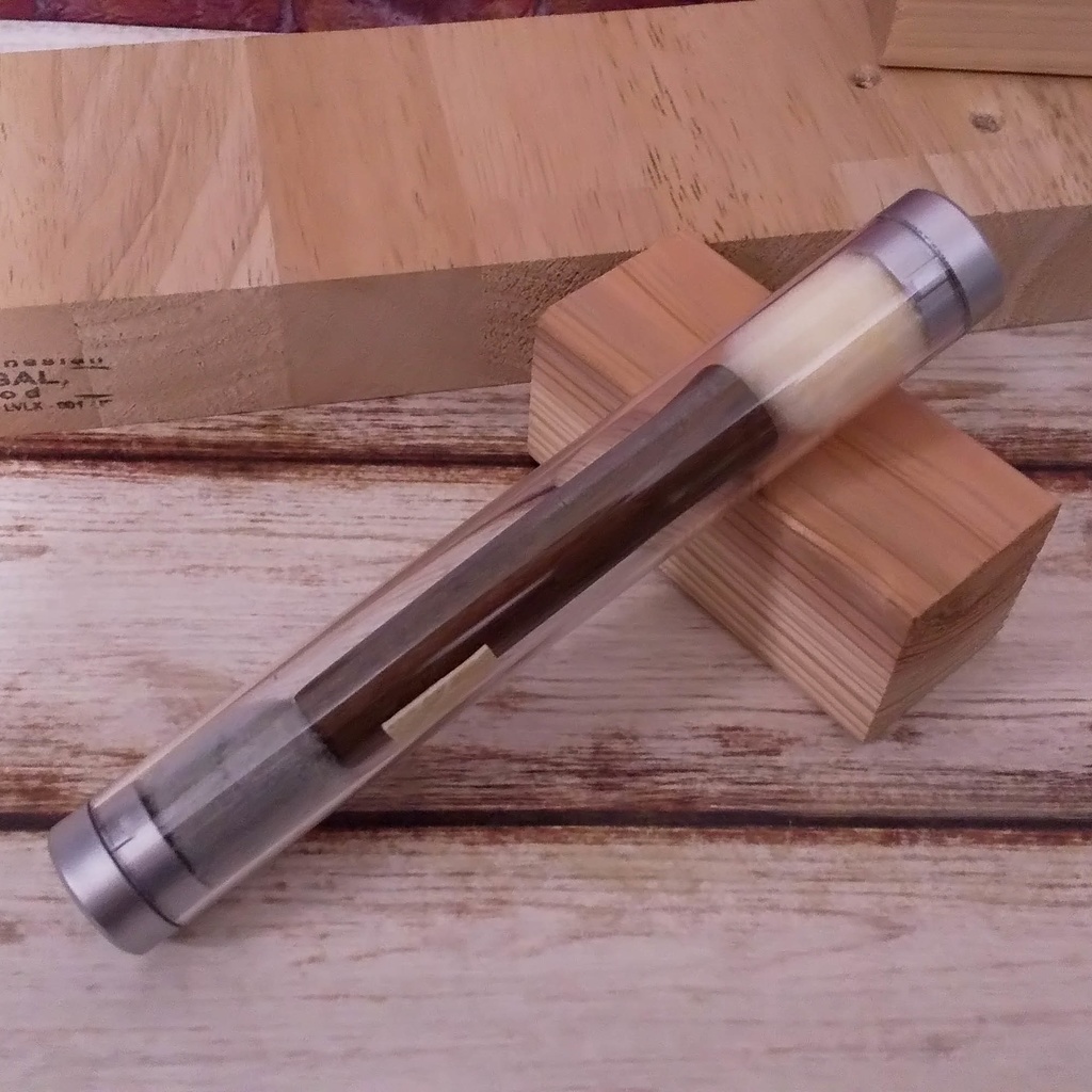 wacomプロペン/グリップペン用 木製グリップ【ウォルナット】 形状:通常型 (ボタン穴有り)