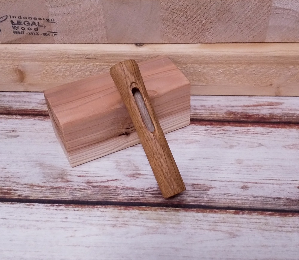 wacom プロペン/グリップペン用 木製グリップ【ホワイトオーク】 形状:通常型 (ボタン穴有り)