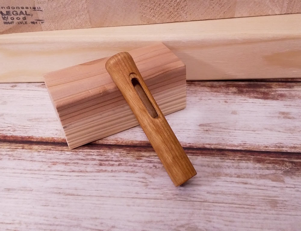 wacomプロペン/グリップペン用 木製グリップ【アルダー】 形状:通常型 (ボタン穴有り)