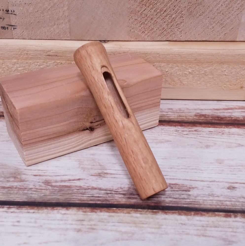 wacomプロペン/グリップペン用 木製グリップ【ヨーロッパビーチ】 形状:通常型 (ボタン穴有り)