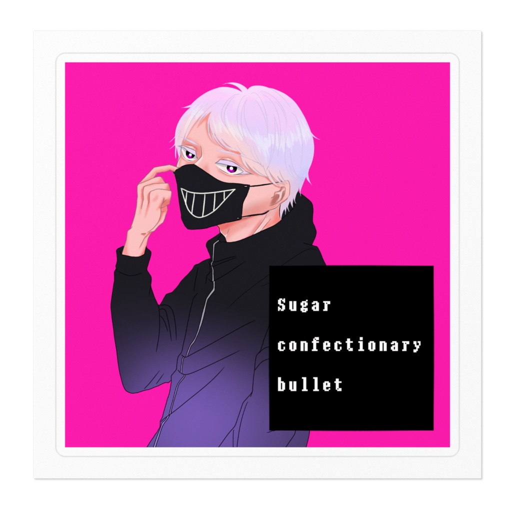 マスク男 ステッカー