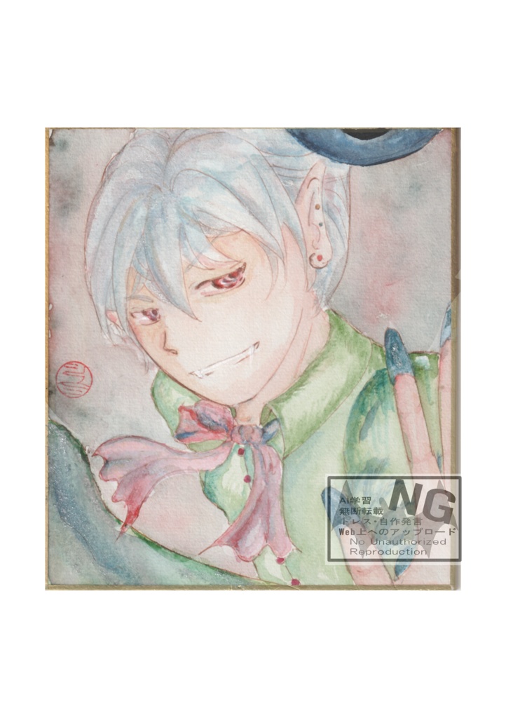 アナログ原画色紙