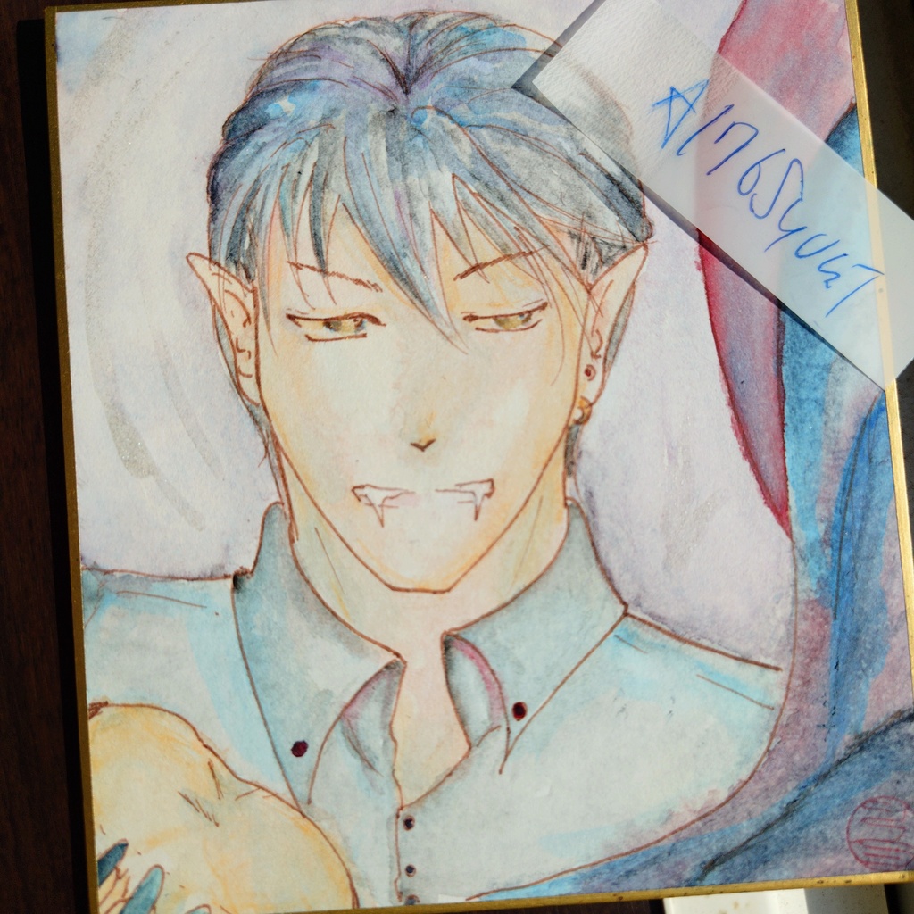 アナログ原画　ミニ色紙