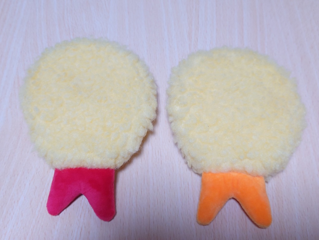 手縫いのエビ天きぐるみ