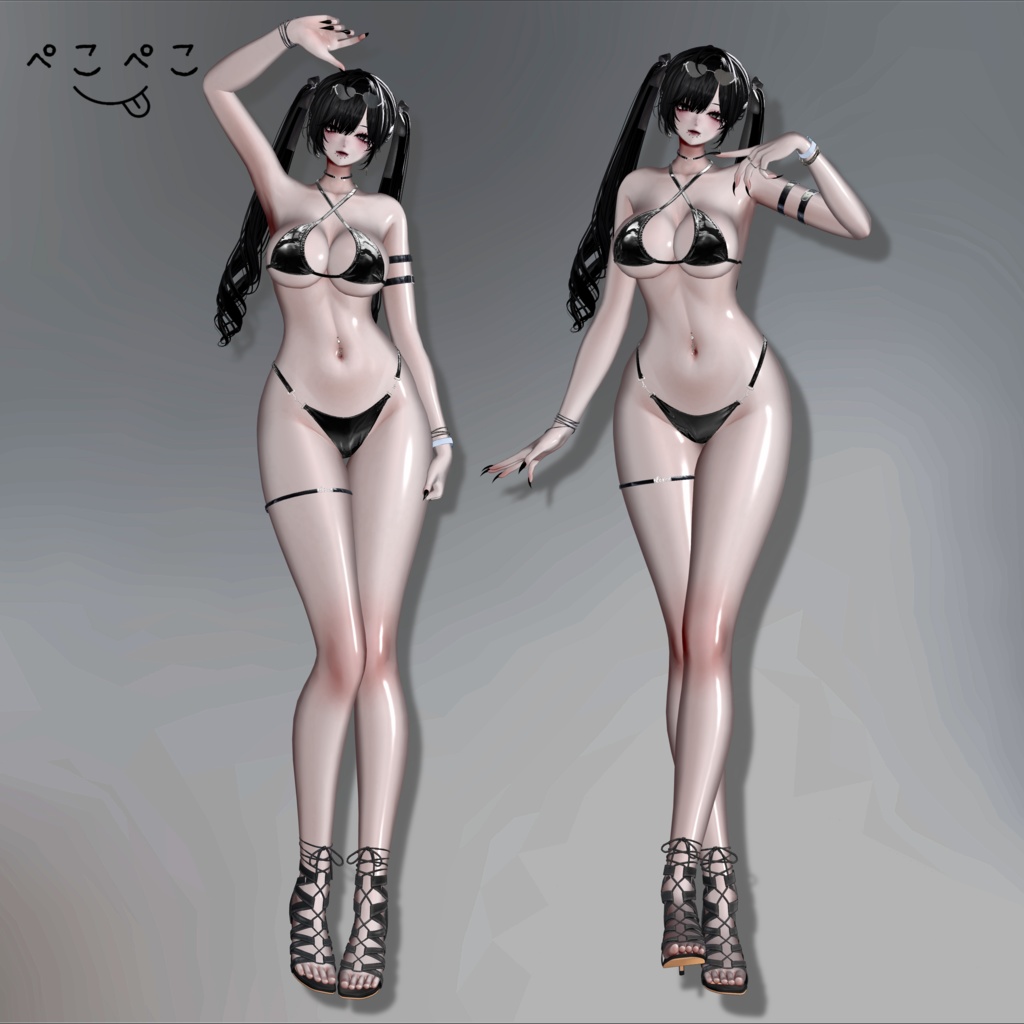 Poiyomi汎用リアル肌マテリアル