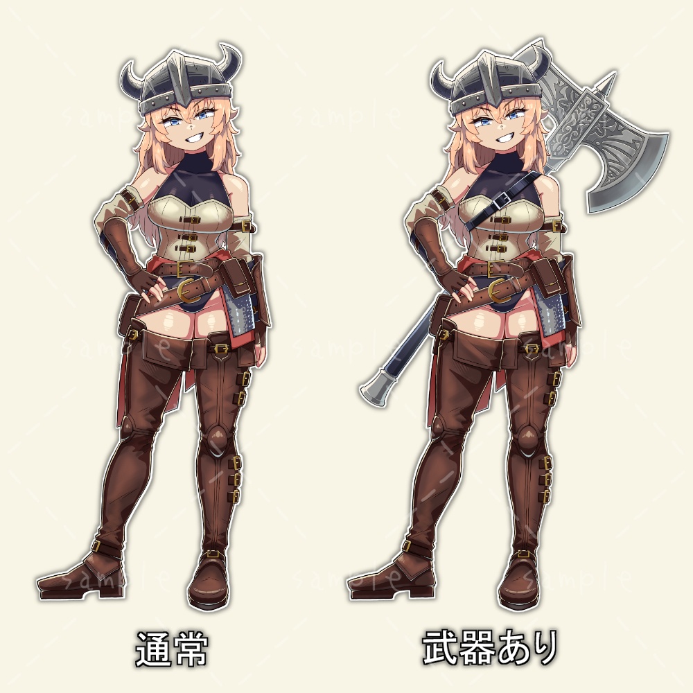 【立ち絵】戦士_女の子