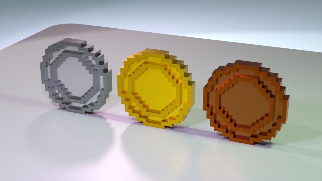 【3D素材】コイン03