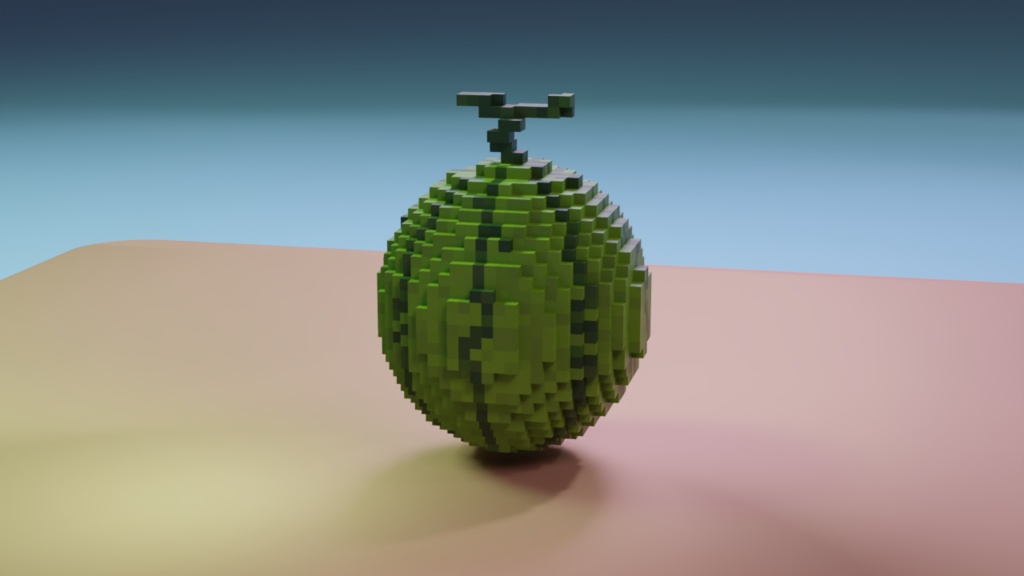 【3D素材】スイカ