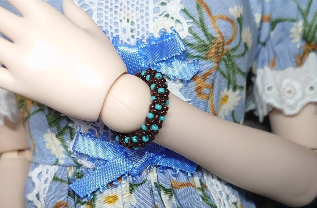 【DD】ドットチョコのブレスレット