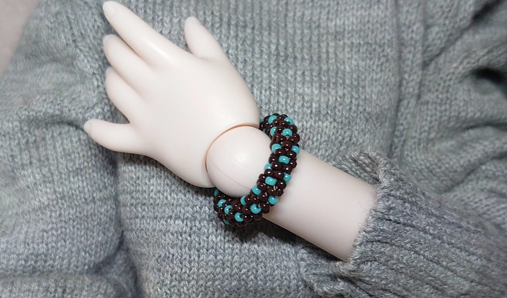 【MDD・SDC・幼SD】ドットチョコのブレスレット