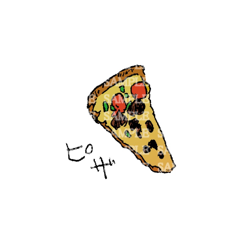 イラスト素材 ピザ