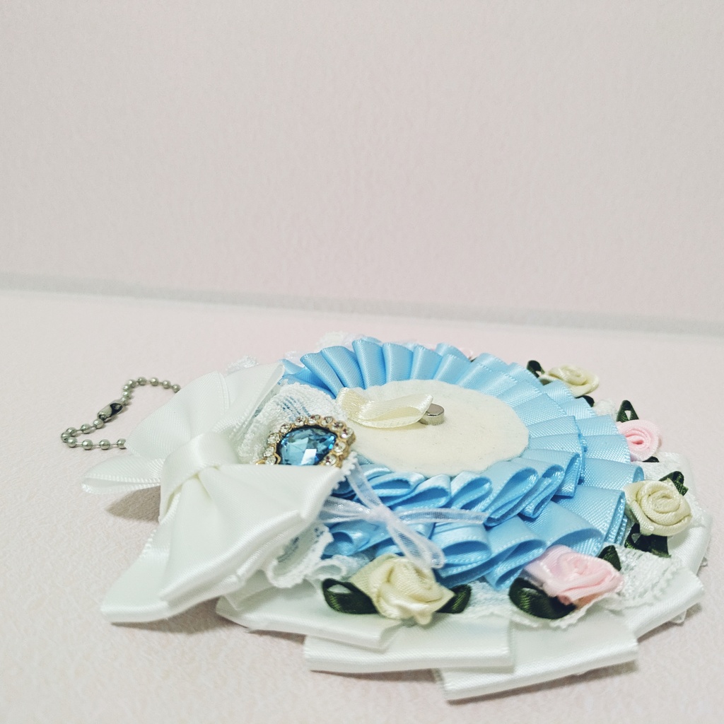 ウエディング痛ロゼットハートチャーム