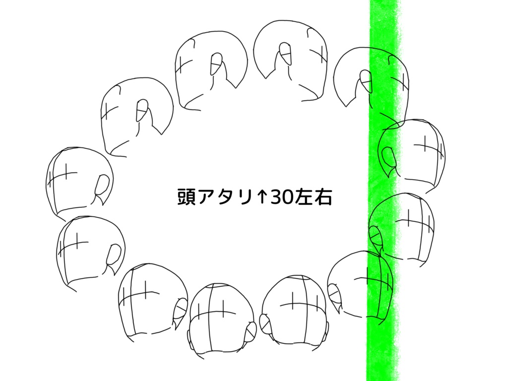 【Procreate】顔アタリスタンプセットver.2