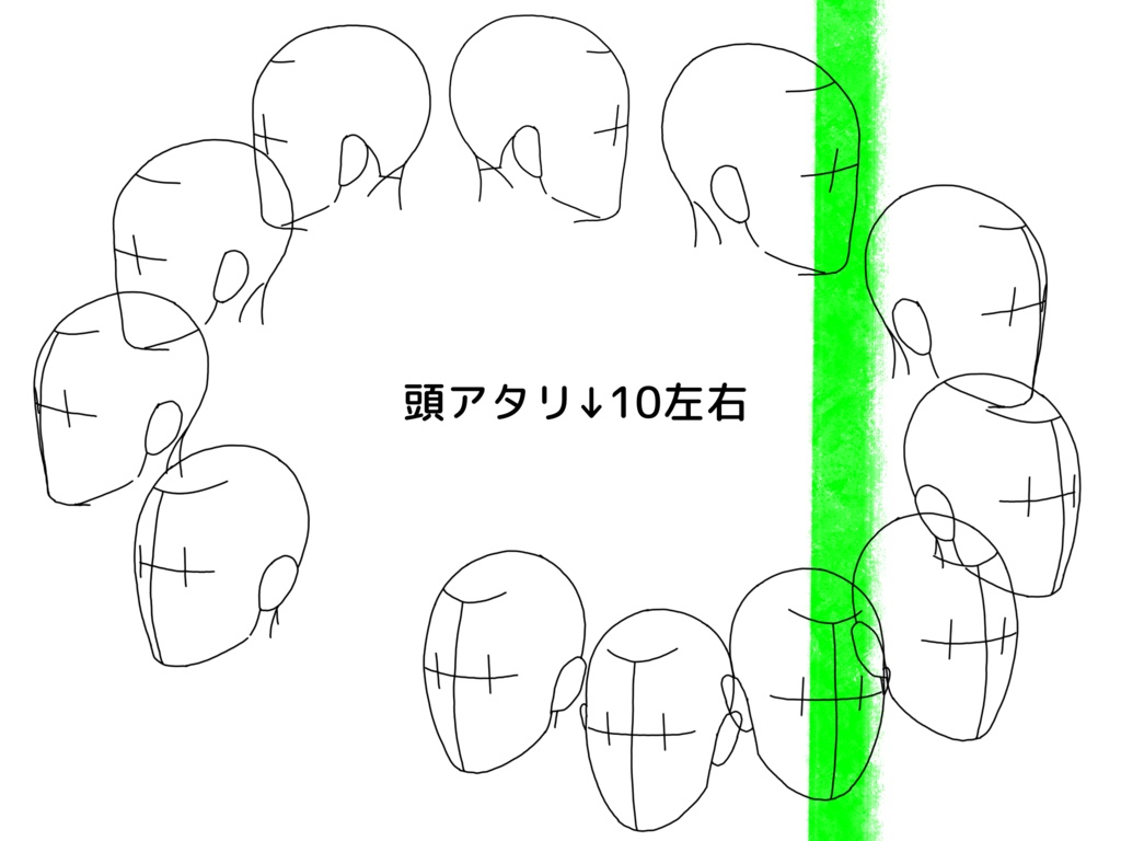 【Procreate】顔アタリスタンプセットver.2