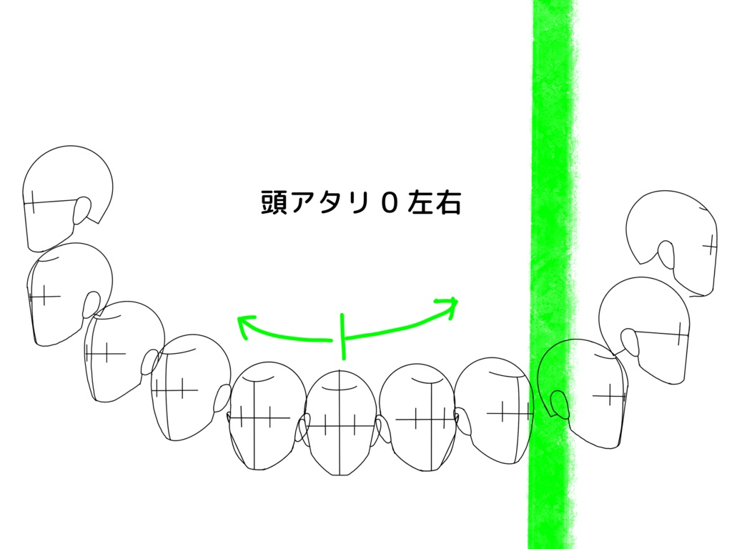 【Procreate】顔アタリスタンプセットver.2