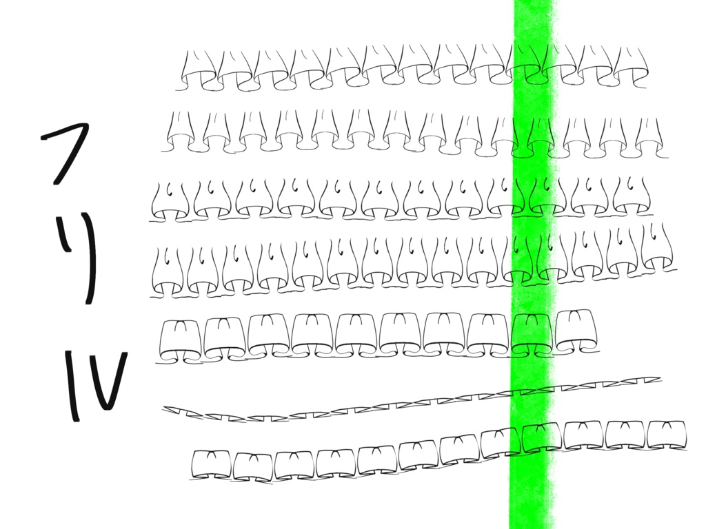 【Procreate】時短用!服の装飾ブラシ22本
