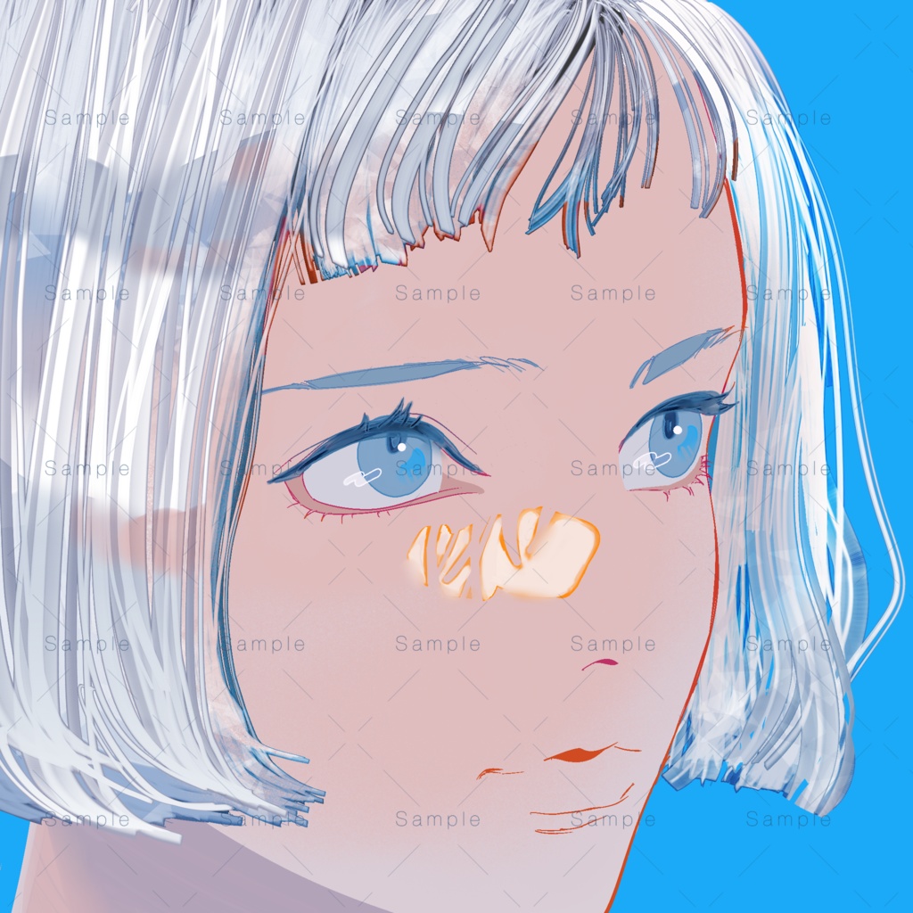 【Procreate】髪ふちどりブラシFIXぱっつん+