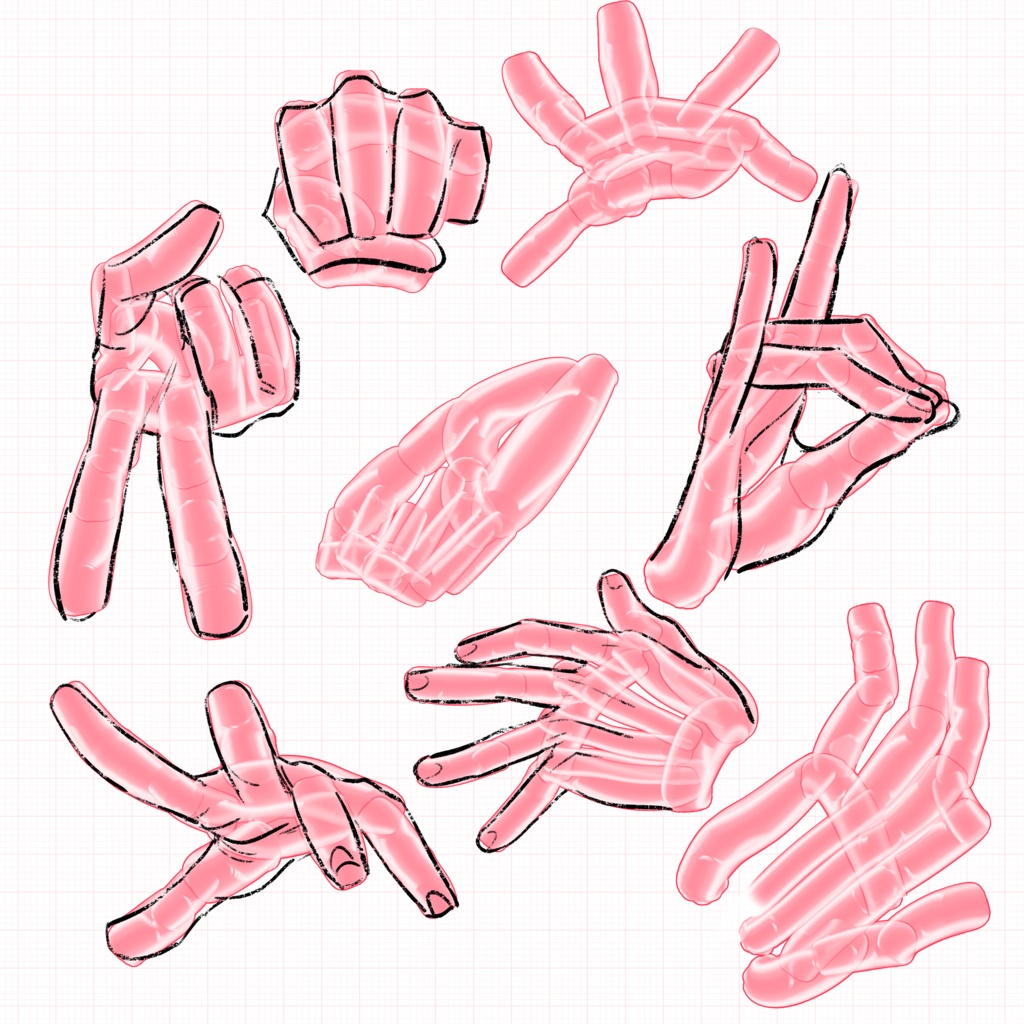 【Procreate】手の下描きペン【無料配布】