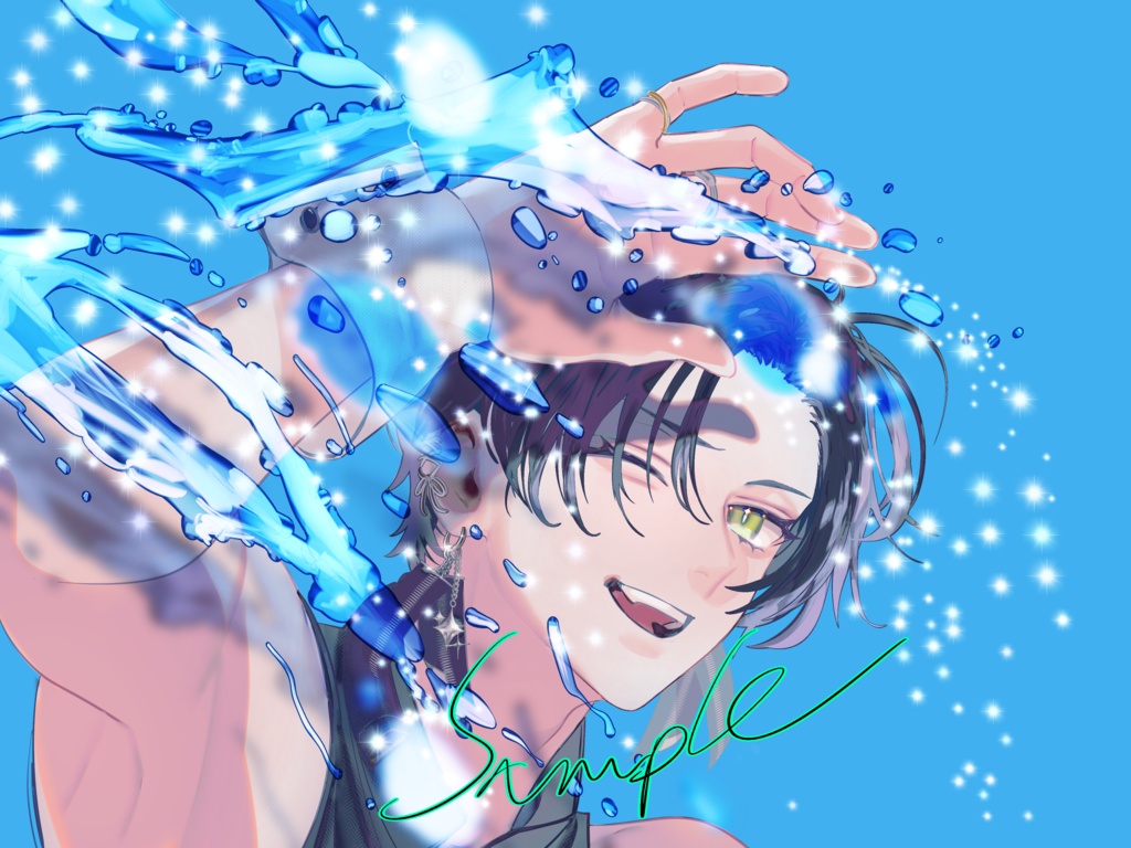 【Procreate】水流ブラシ