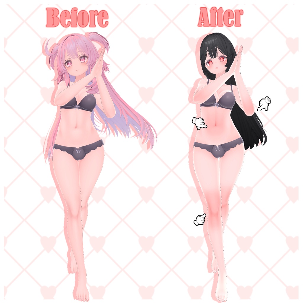 SELESTIA cutiepie make up ♡ body make up texture