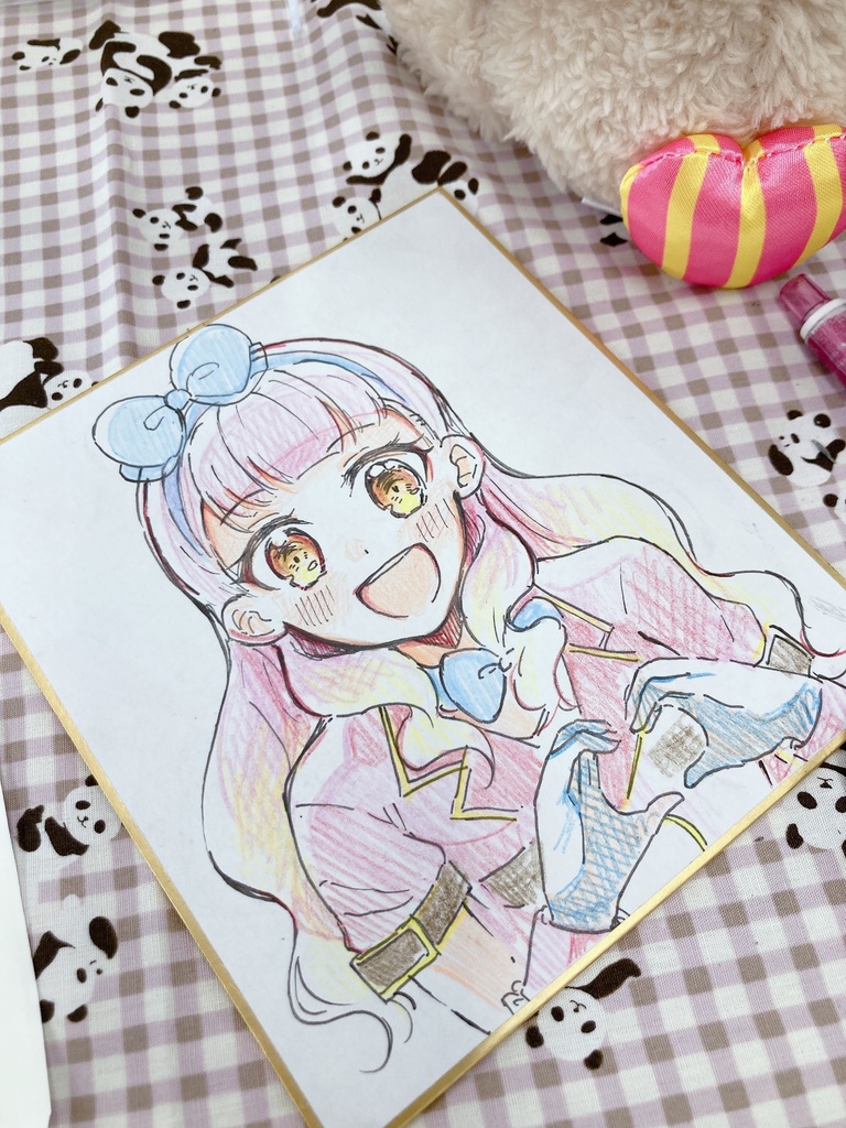 あいねちゃんアナログ色紙(+おまけ)