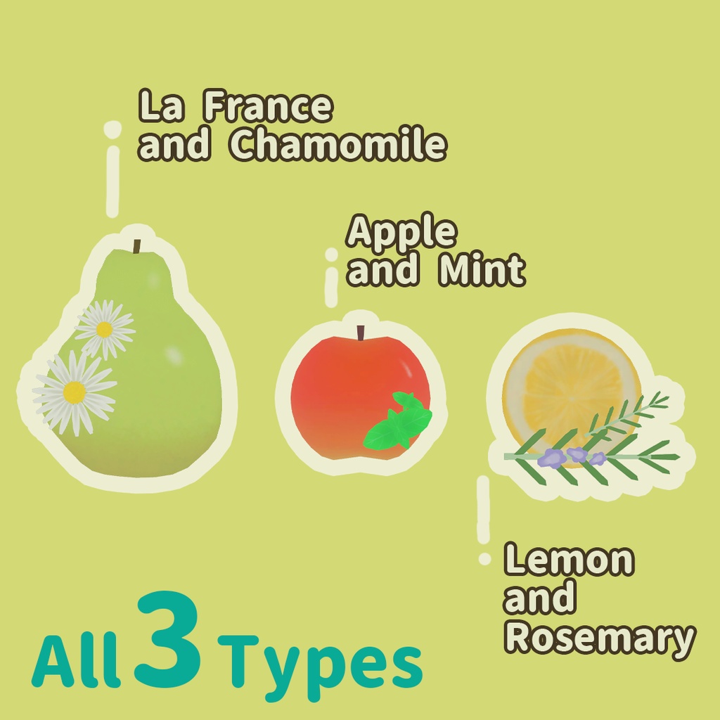 【無料】Fruit & Herb Hairpin / フルーツ&ハーブヘアピン【 #かぼに~ショップ 】