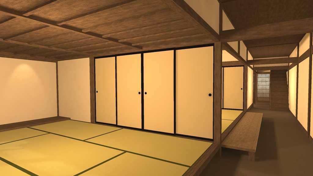 【VRChat想定】古民家 町家 / Japanese Traditional House