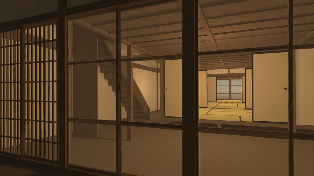 【VRChat想定】古民家 町家 / Japanese Traditional House
