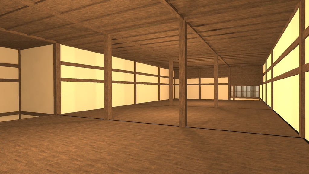【VRChat想定】古民家 町家 / Japanese Traditional House
