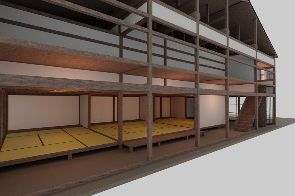【VRChat想定】古民家 町家 / Japanese Traditional House