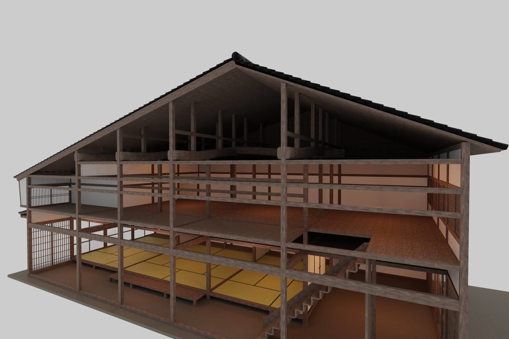 【VRChat想定】古民家 町家 / Japanese Traditional House