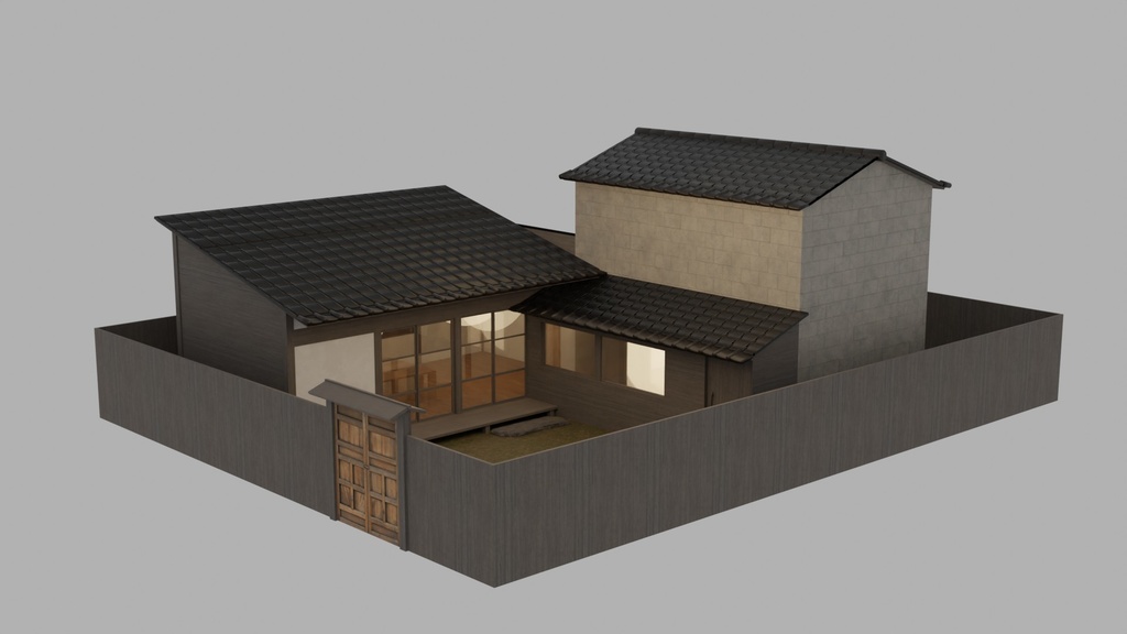 【VRChat】蔵のあるリノベーション古民家 / A Japanese house with a warehouse