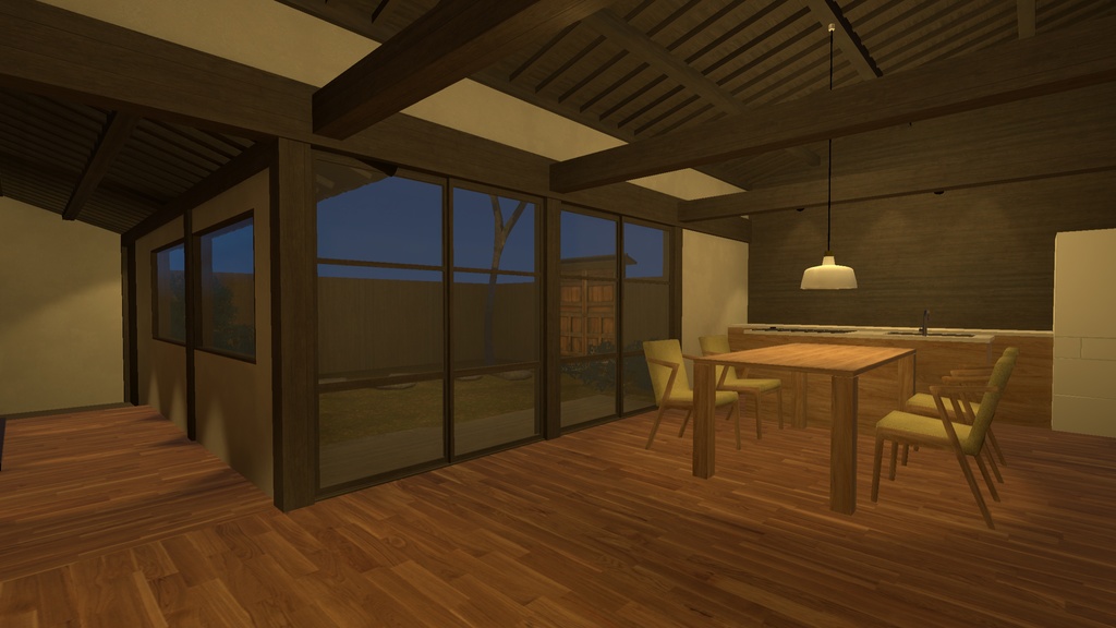 【VRChat】蔵のあるリノベーション古民家 / A Japanese house with a warehouse