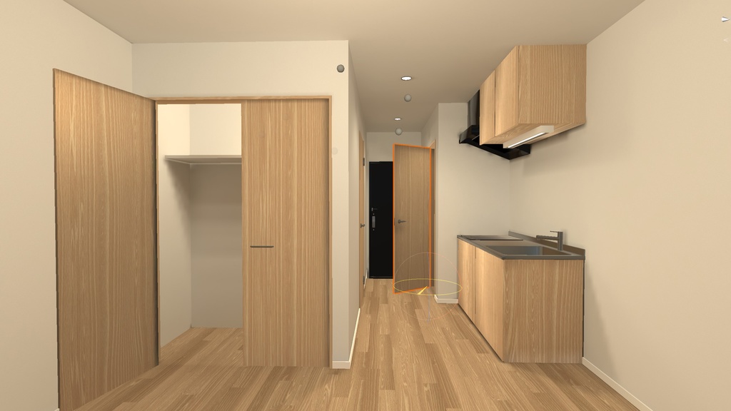 【VRChat】ナチュラルな1R マンション / One room apartment