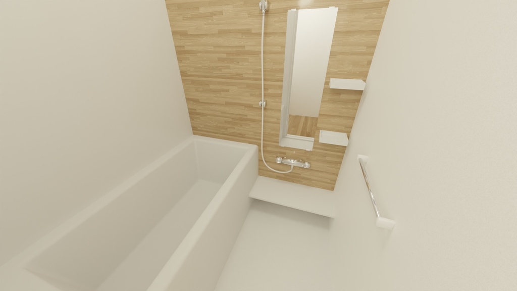 【VRChat】ナチュラルな1R マンション / One room apartment