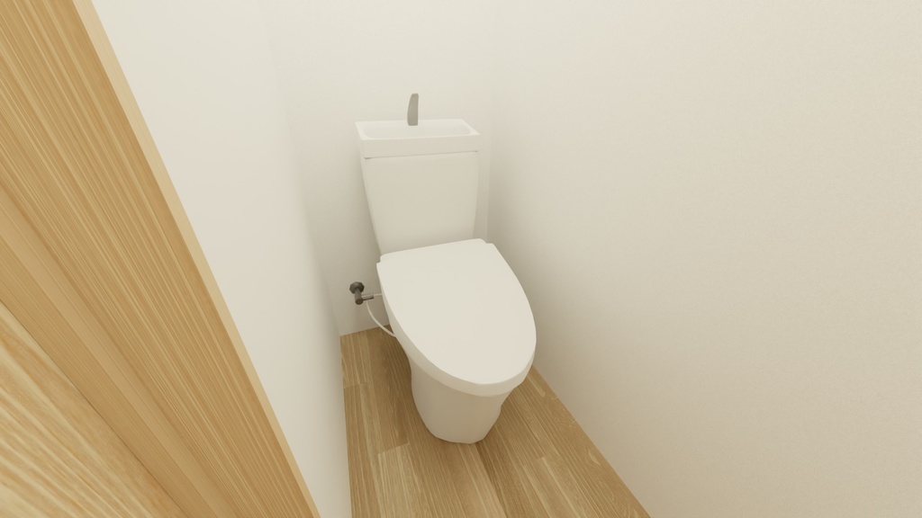 【VRChat】ナチュラルな1R マンション / One room apartment