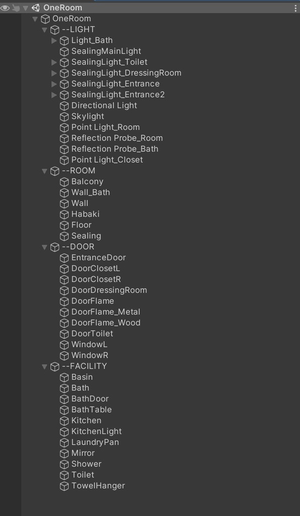 【VRChat】ナチュラルな1R マンション / One room apartment