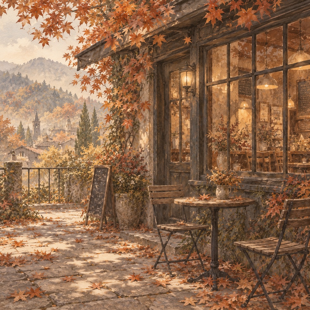 【無料】秋・紅葉の水彩背景素材5枚|TRPG・ゲーム・配信・壁紙