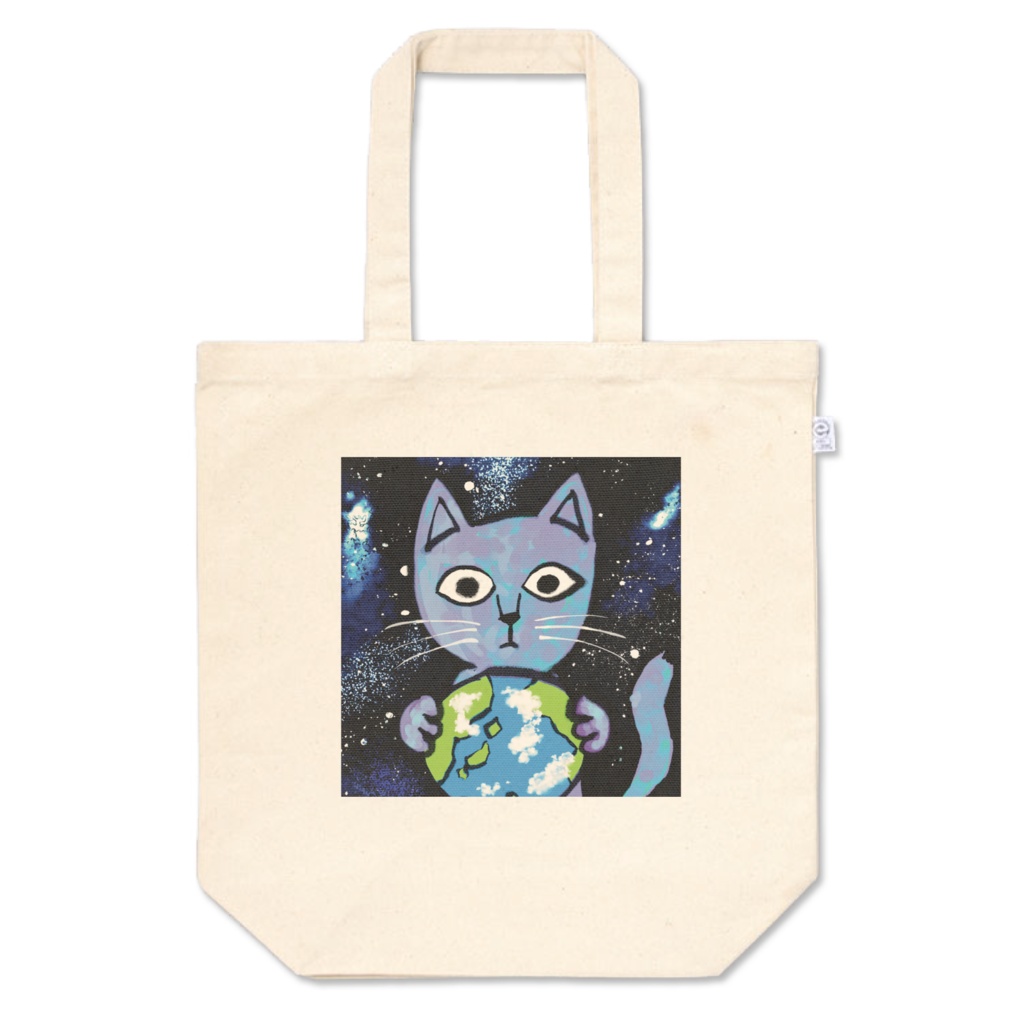 地球と猫トートバッグMサイズ