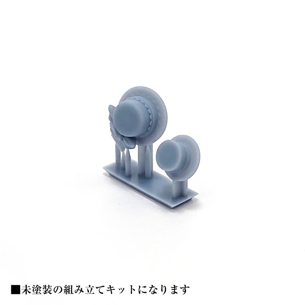 ゴスロリミニハットセット (メガミデバイス用帽子)※成形色は白色になります