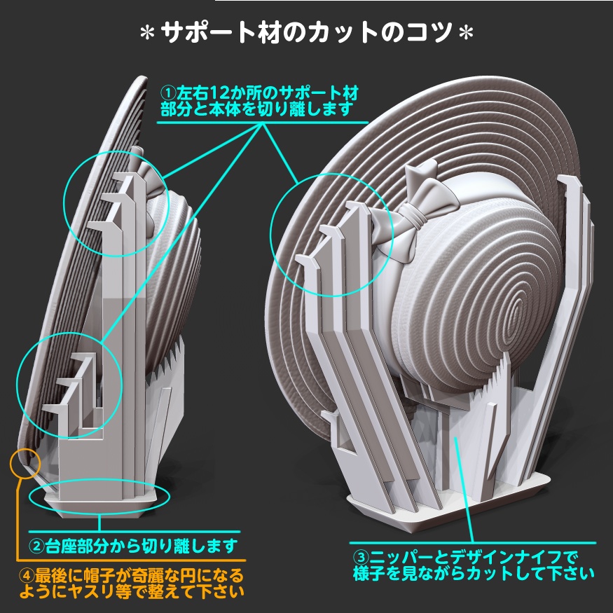 麦わら帽子 (メガミデバイス用帽子)