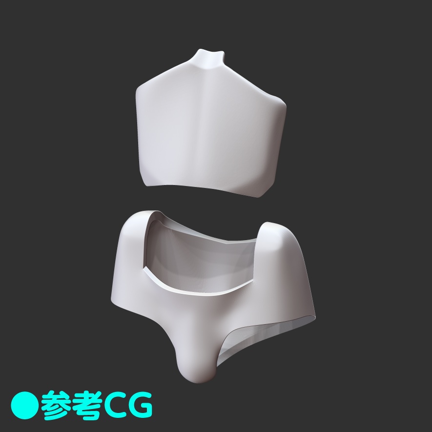 男の娘パーツセット(メガミデバイス用改造パーツ)