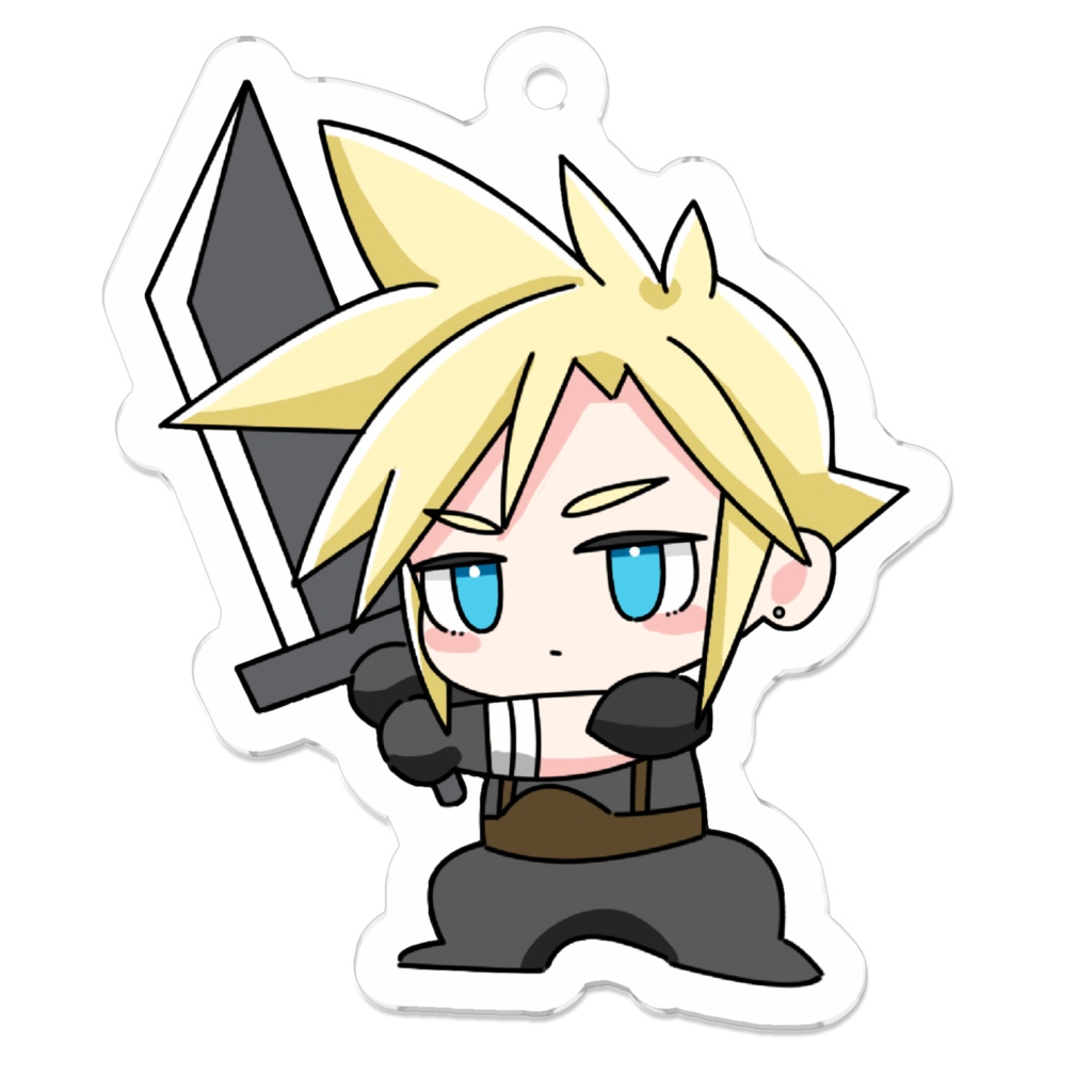 ちいさいクラウドくんアクリルキーホルダー(改)