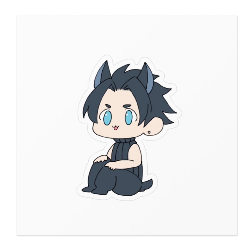 見守り子犬のザックス ステッカー