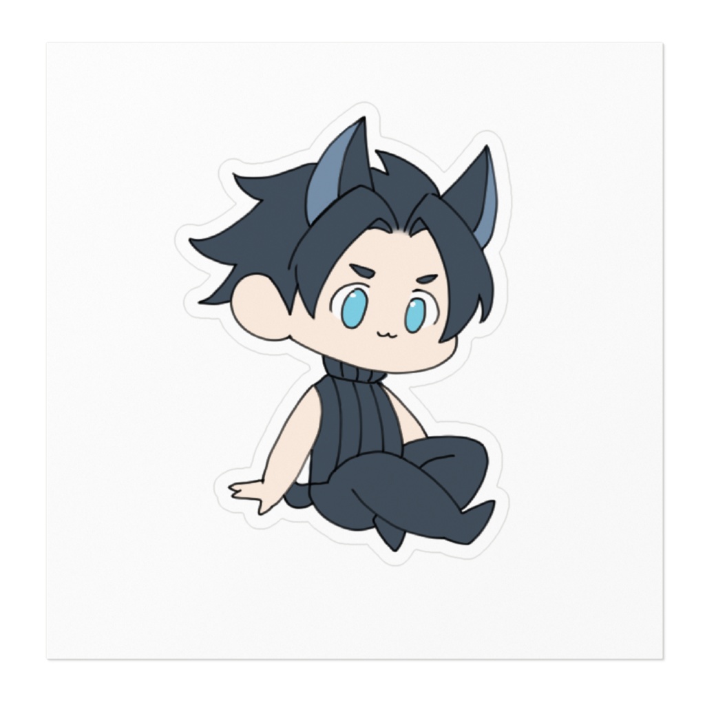 リラックス子犬のザックス ステッカー