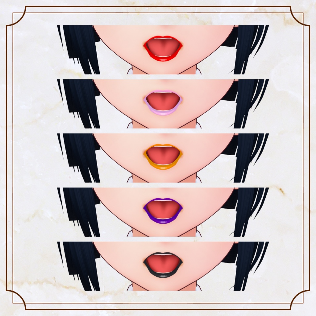 【無料版あり】くっきりリップテクスチャ