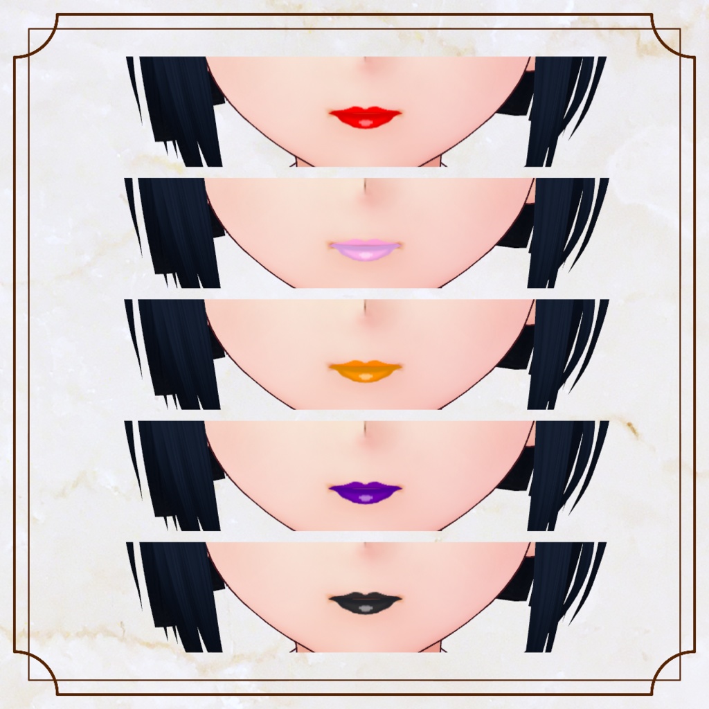 【無料版あり】くっきりリップテクスチャ