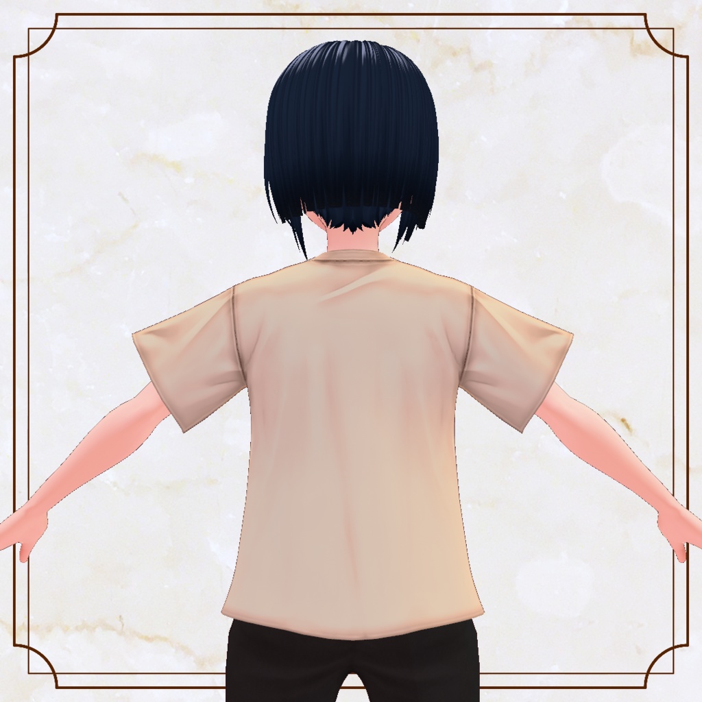 【VRoid】クラシックTシャツ-魚-